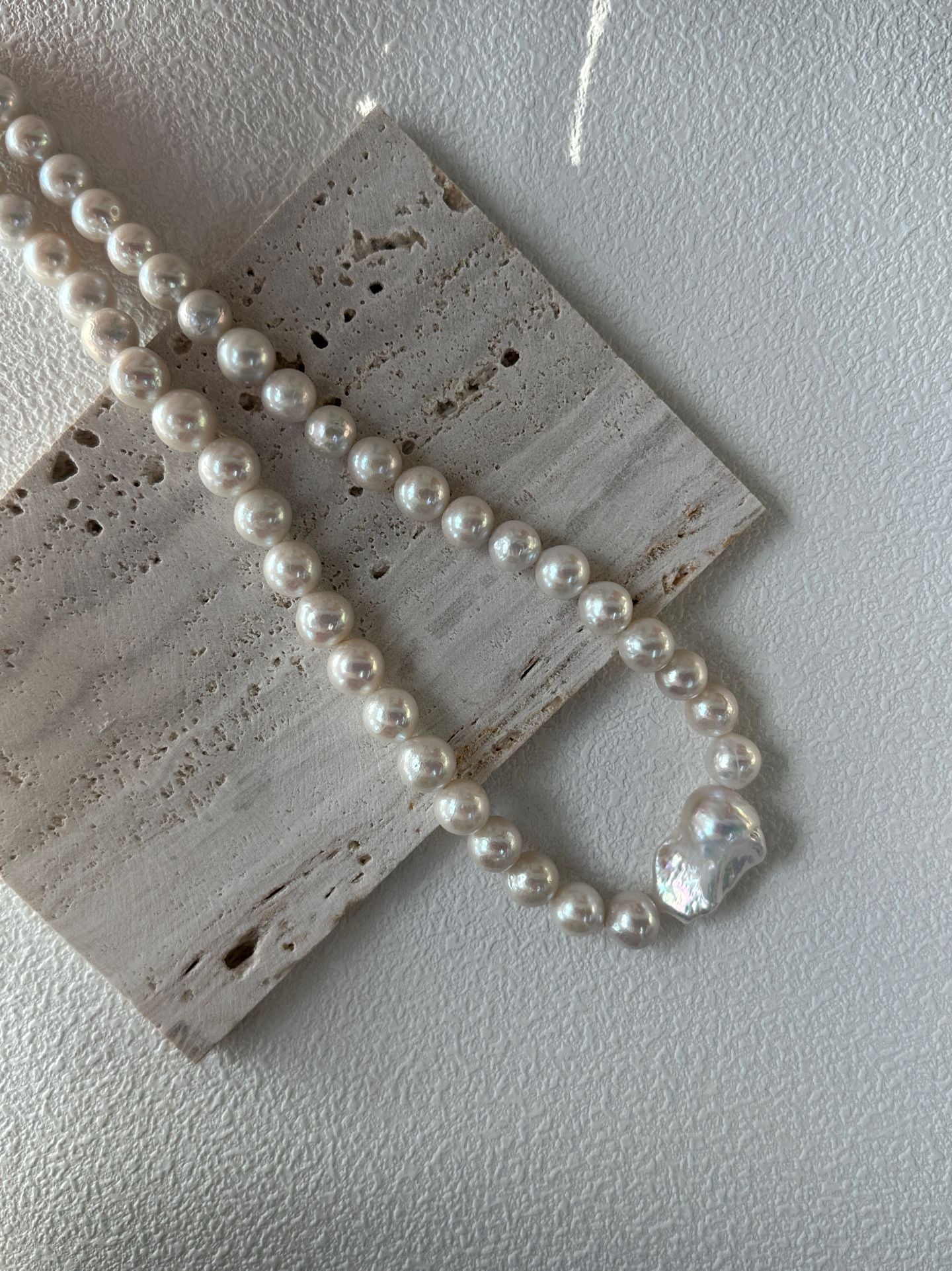 Baroque & Edison Pearl Statement Necklace