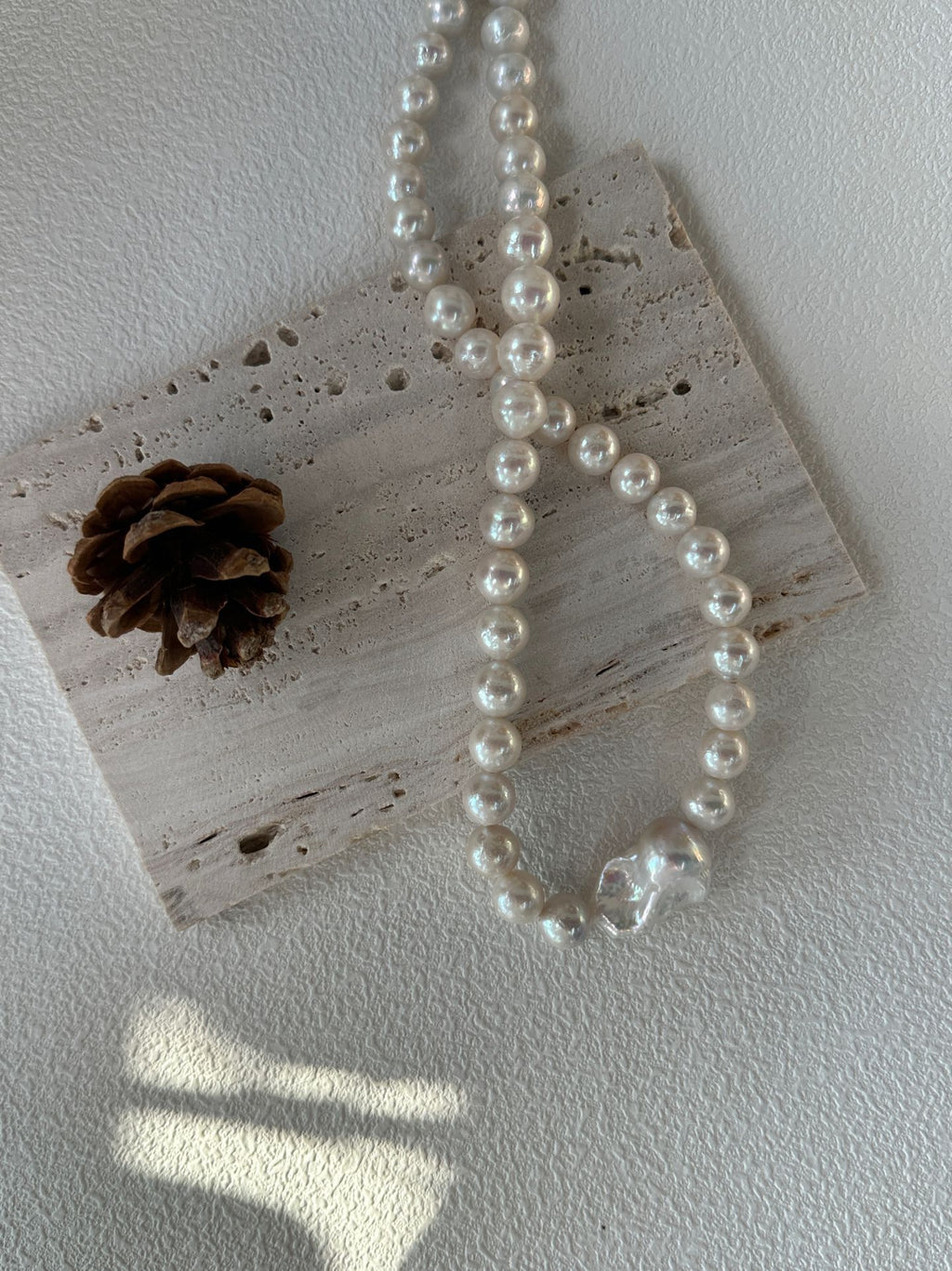 Baroque & Edison Pearl Statement Necklace
