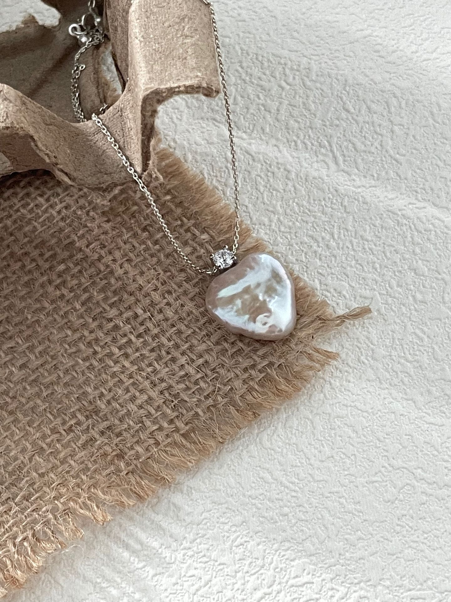 Baroque Pearl Necklace with Sterling Silver