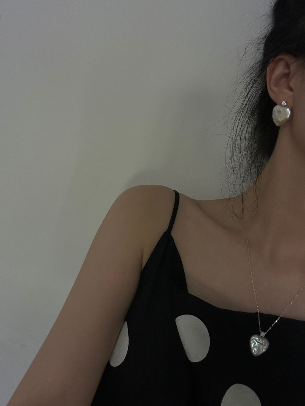 Baroque Pearl Necklace with Sterling Silver