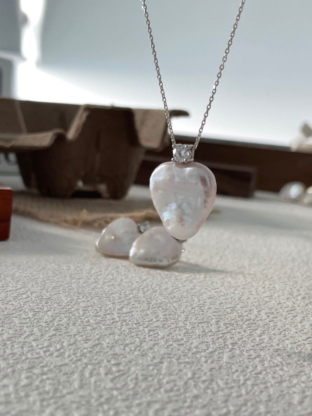 Baroque Pearl Necklace with Sterling Silver