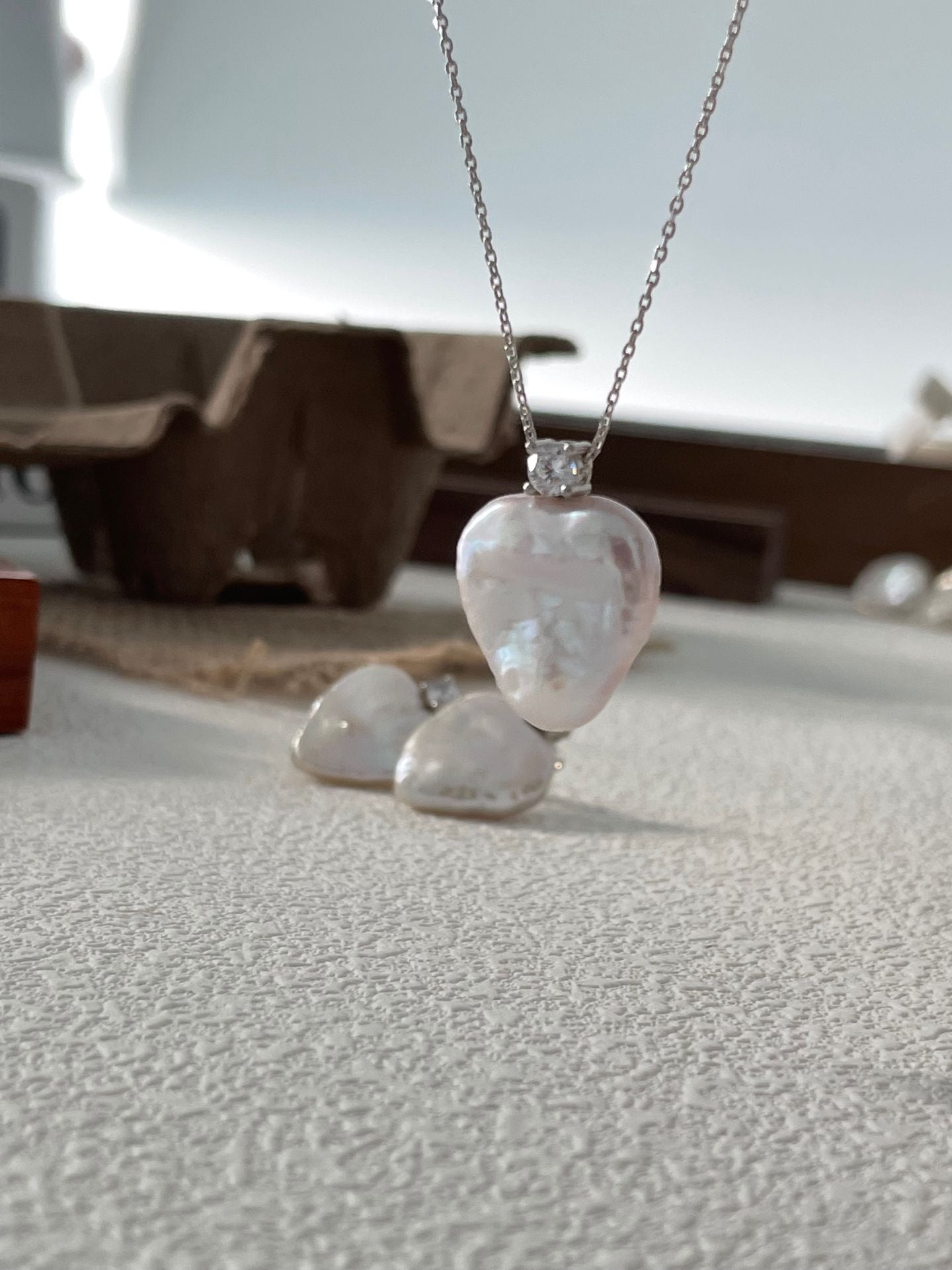 Baroque Pearl Necklace with Sterling Silver