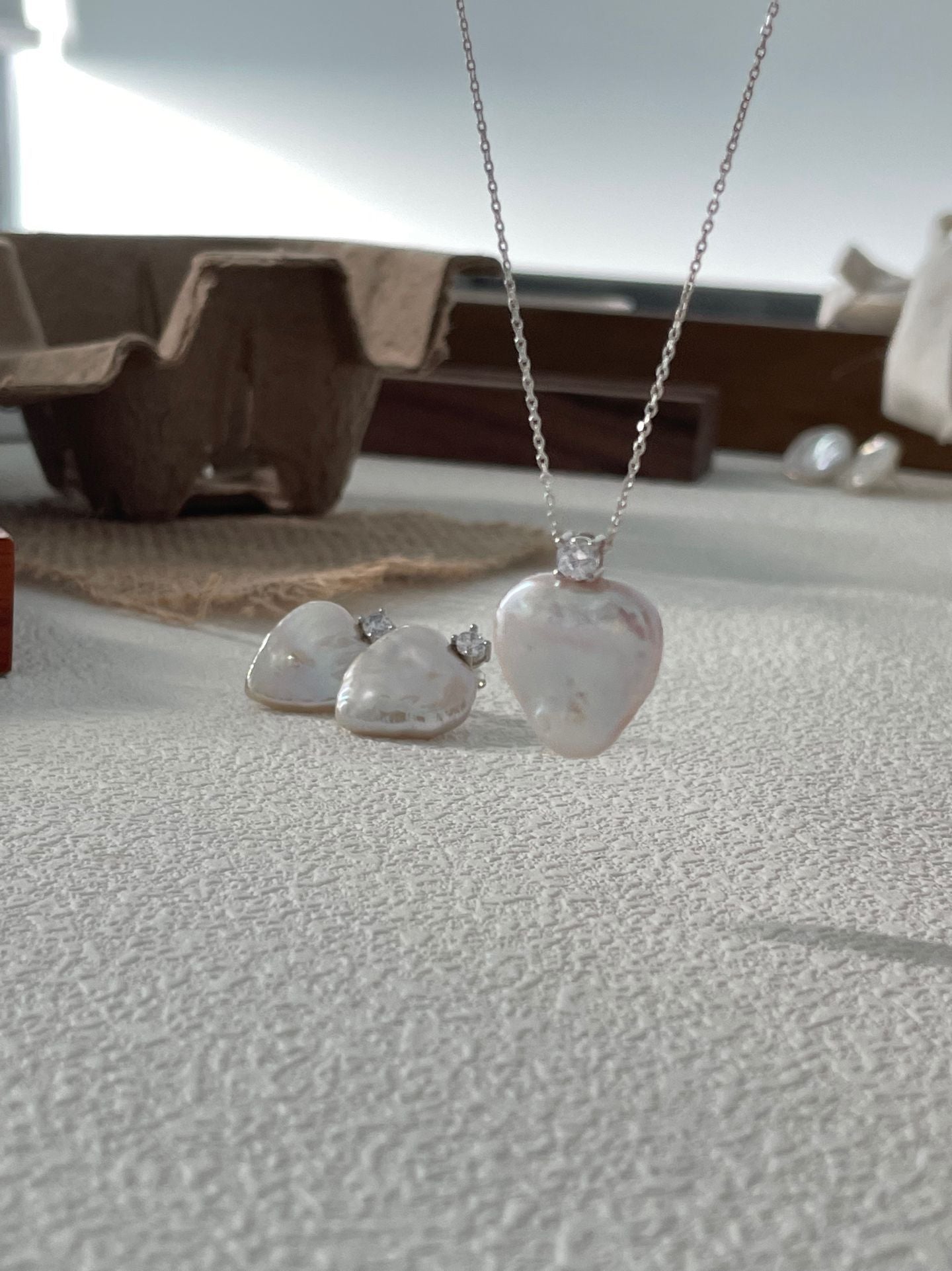 Baroque Pearl Necklace with Sterling Silver