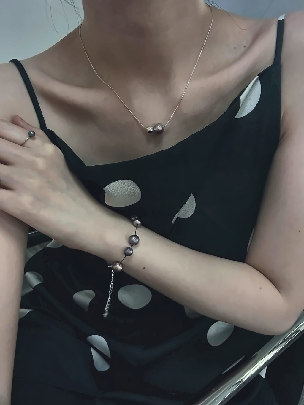 Freshwater Pearl Necklace with Sterling Silver