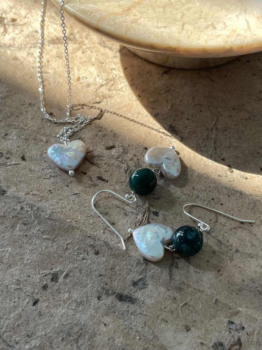 Baroque Pearl Earrings with Sterling Silver