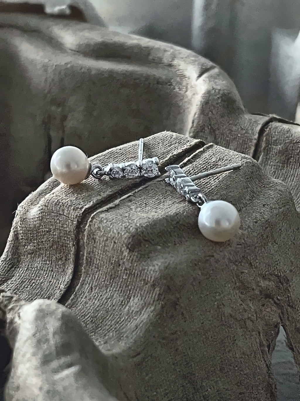 Freshwater Pearl Earrings with Sterling Silver
