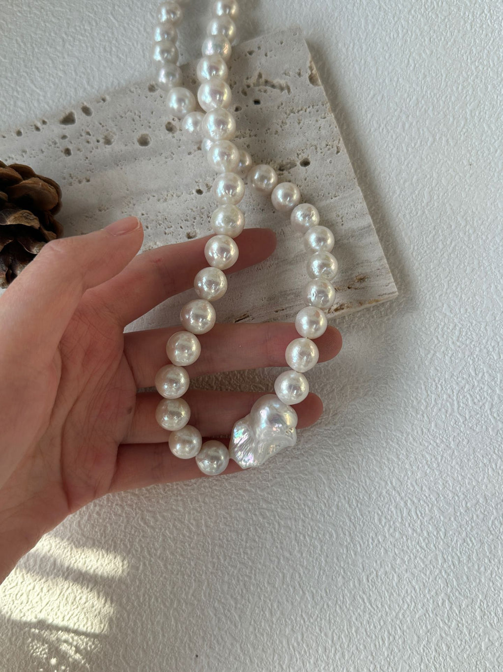 Baroque & Edison Pearl Statement Necklace