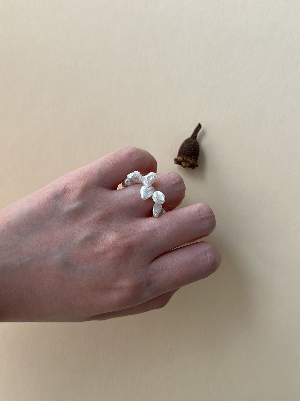Irregular Freshwater Pearl Ring