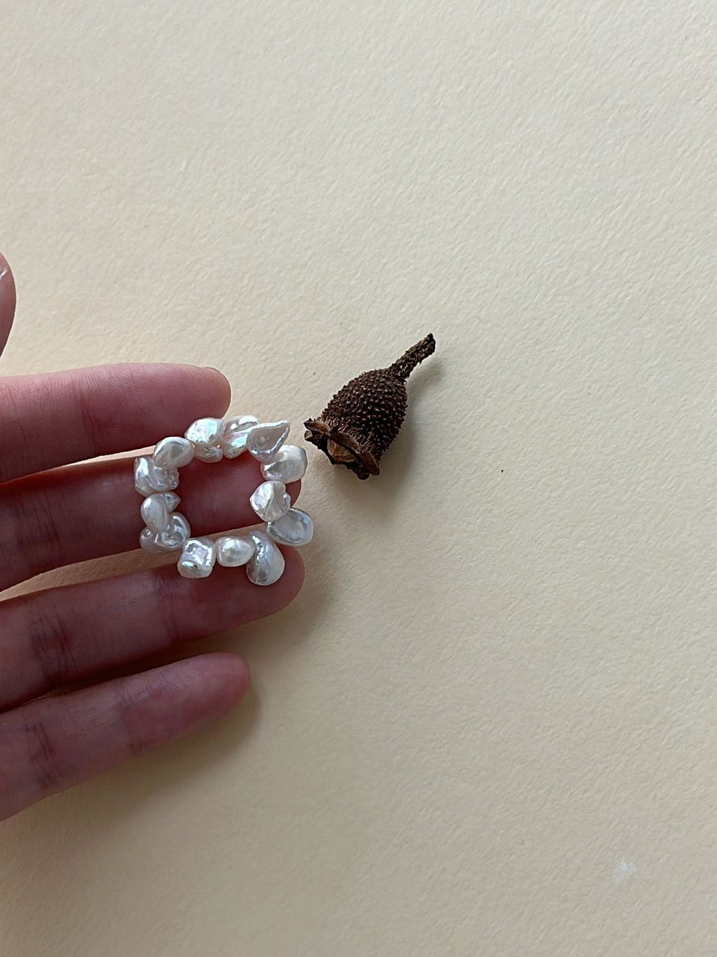 Irregular Freshwater Pearl Ring