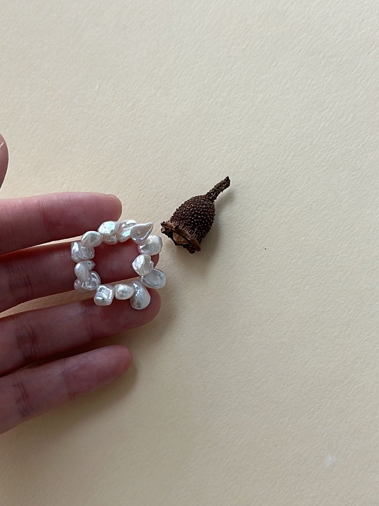Irregular Freshwater Pearl Ring