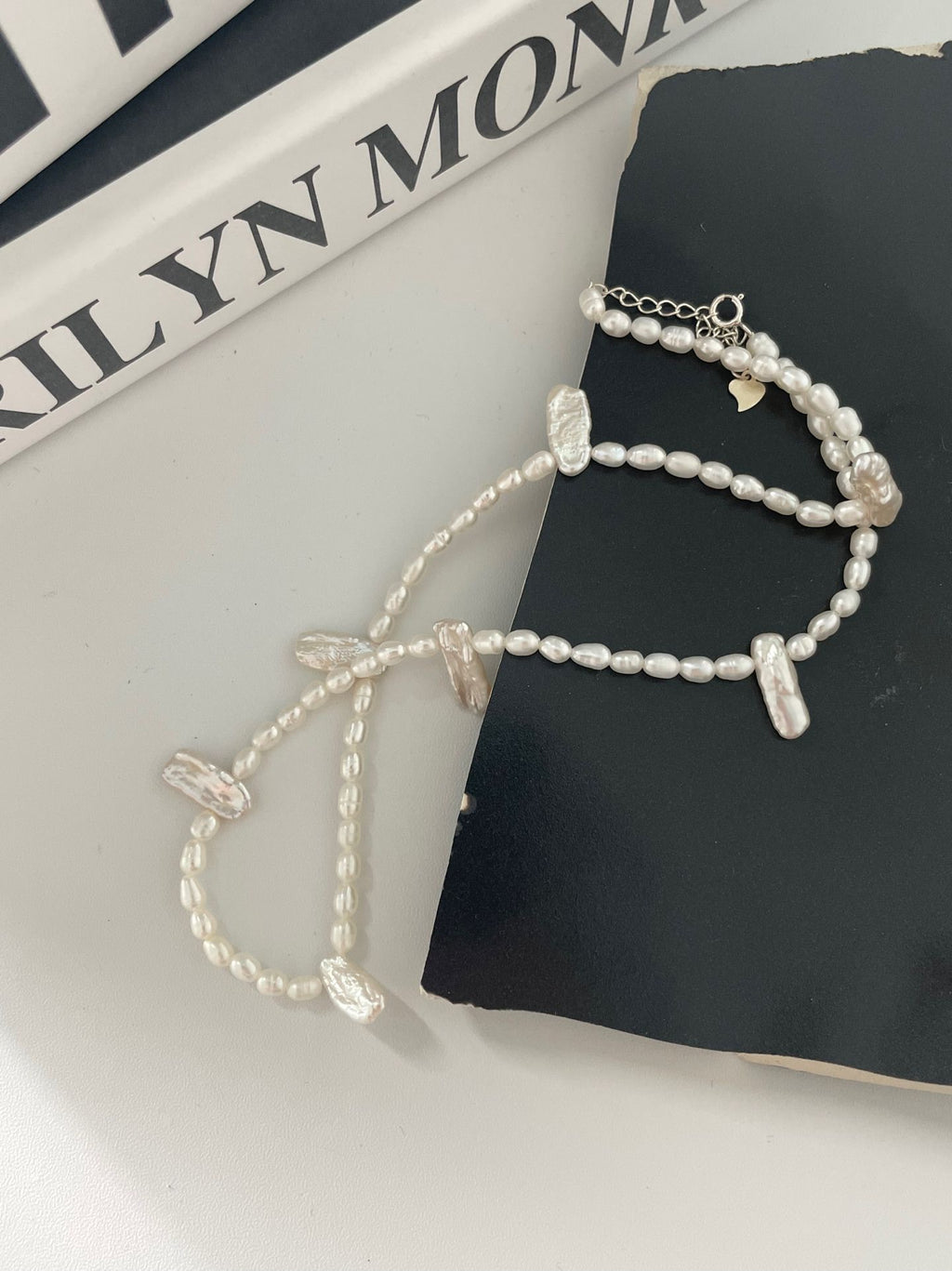 Baroque Pearl Necklace with Sterling Silver